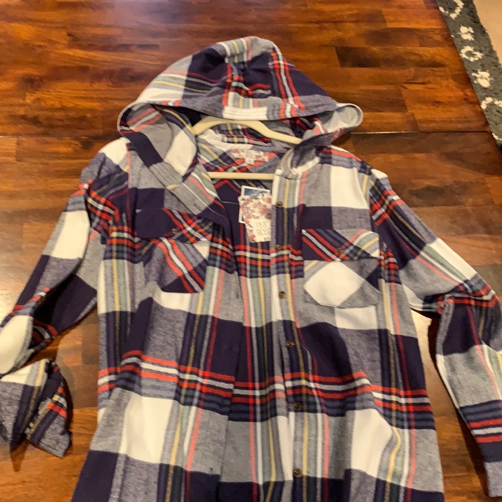 Hooded flannel